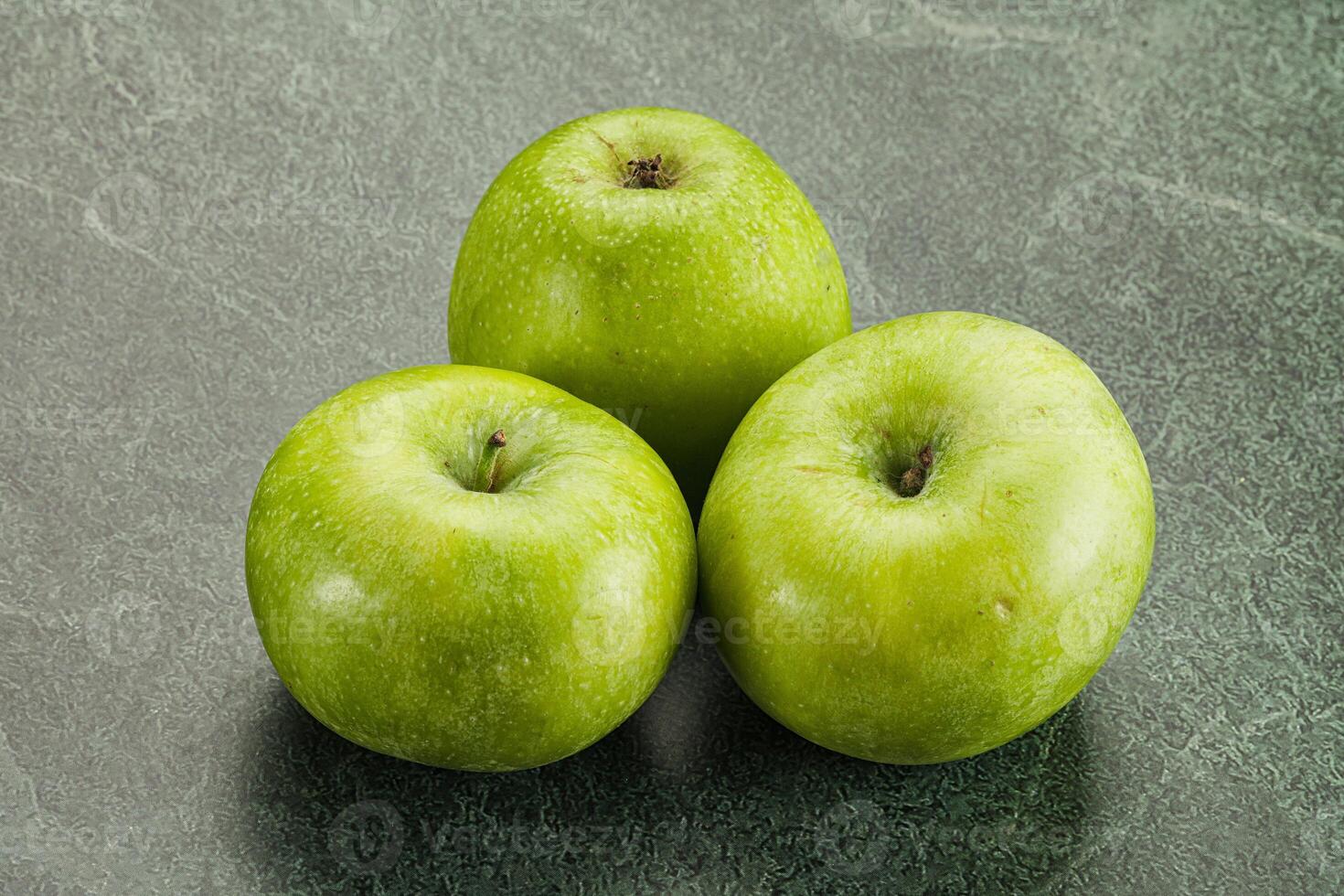 Sweet and juicy green apple photo
