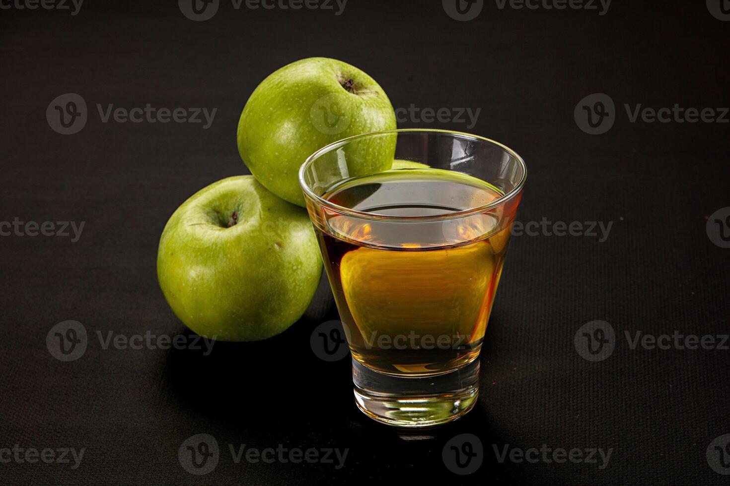 Fresh sweet natural apple juice photo
