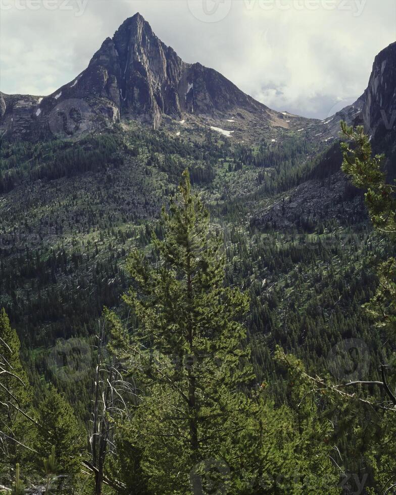 Mountains background. High mount, rocks and hills landscape photo