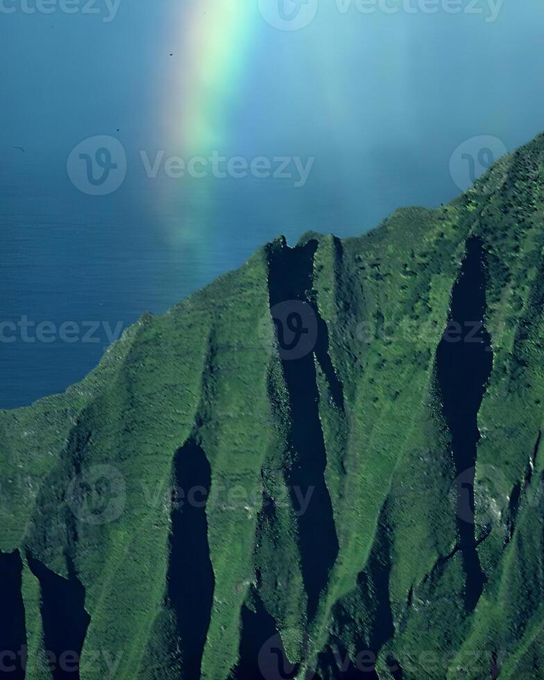 Mountains background. High mount, rocks and hills landscape photo