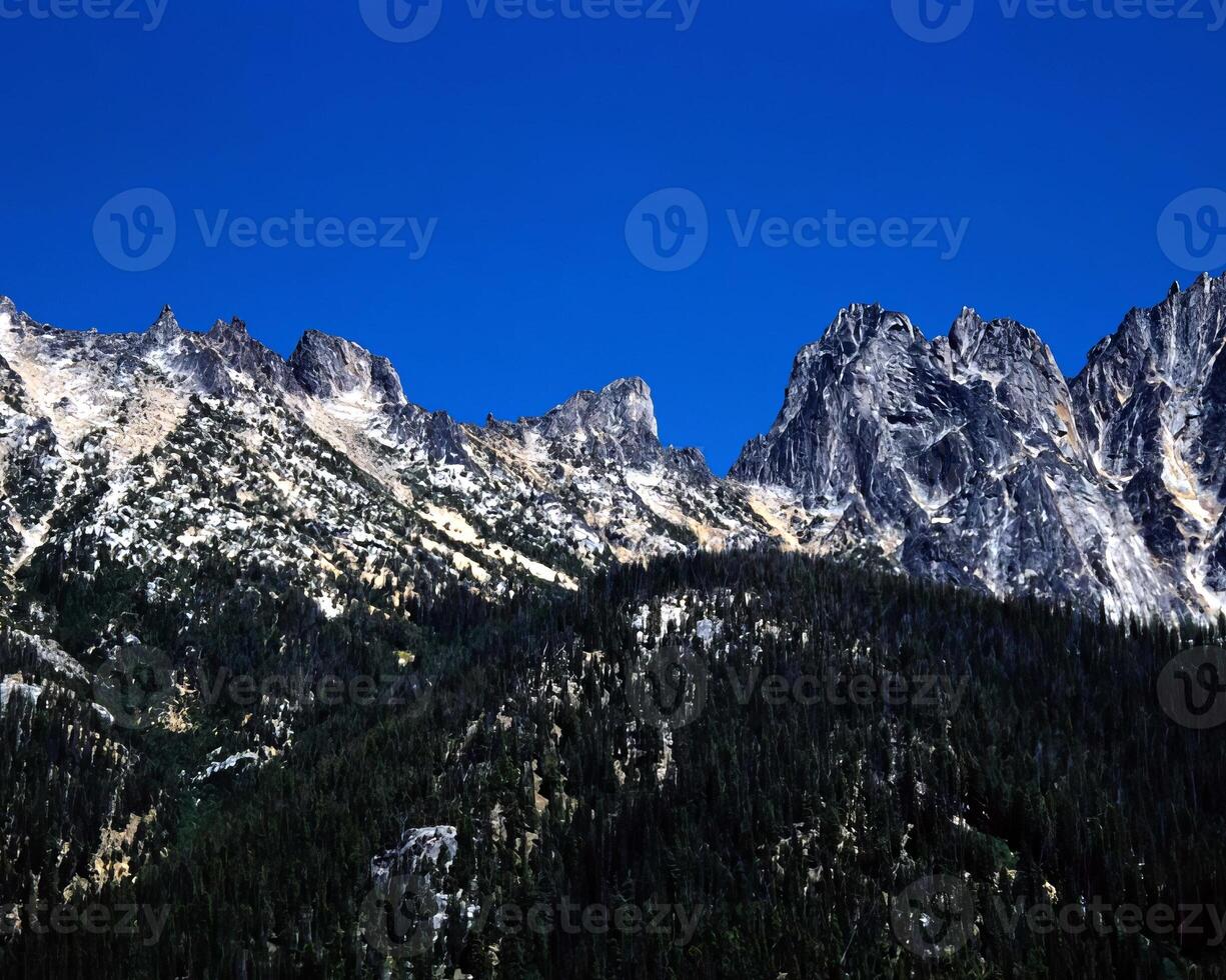 Mountains background. High mount, rocks and hills landscape photo