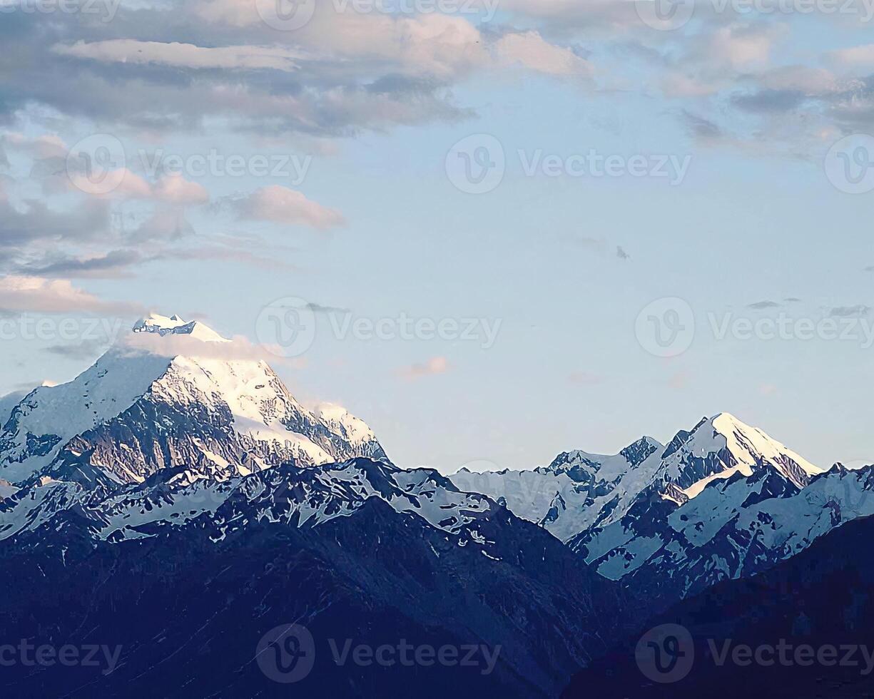 Mountains background. High mount, rocks and hills landscape photo