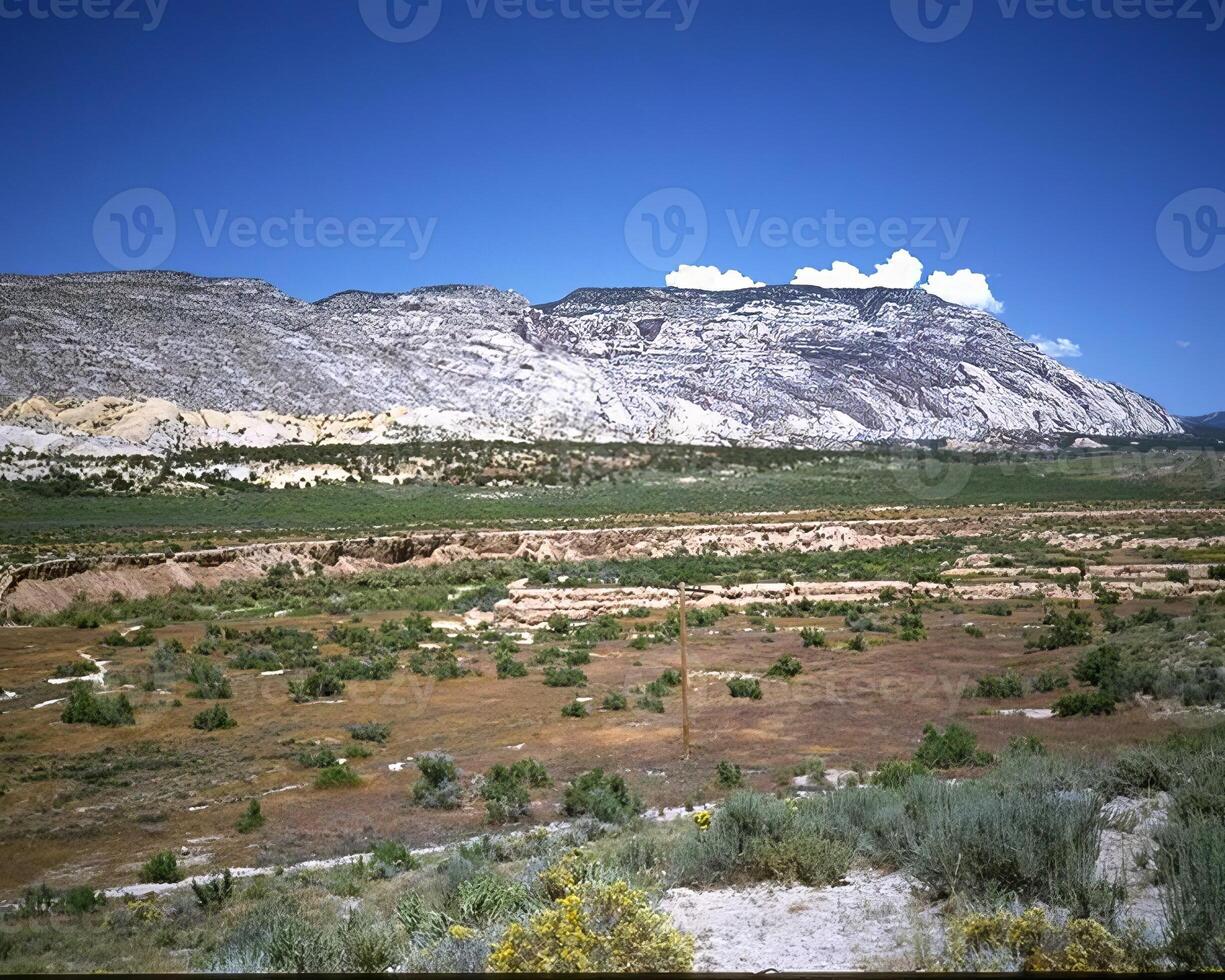Mountains background. High mount, rocks and hills landscape photo