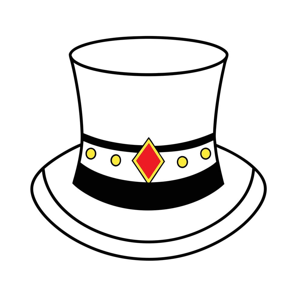 Circus outline for kids book vector