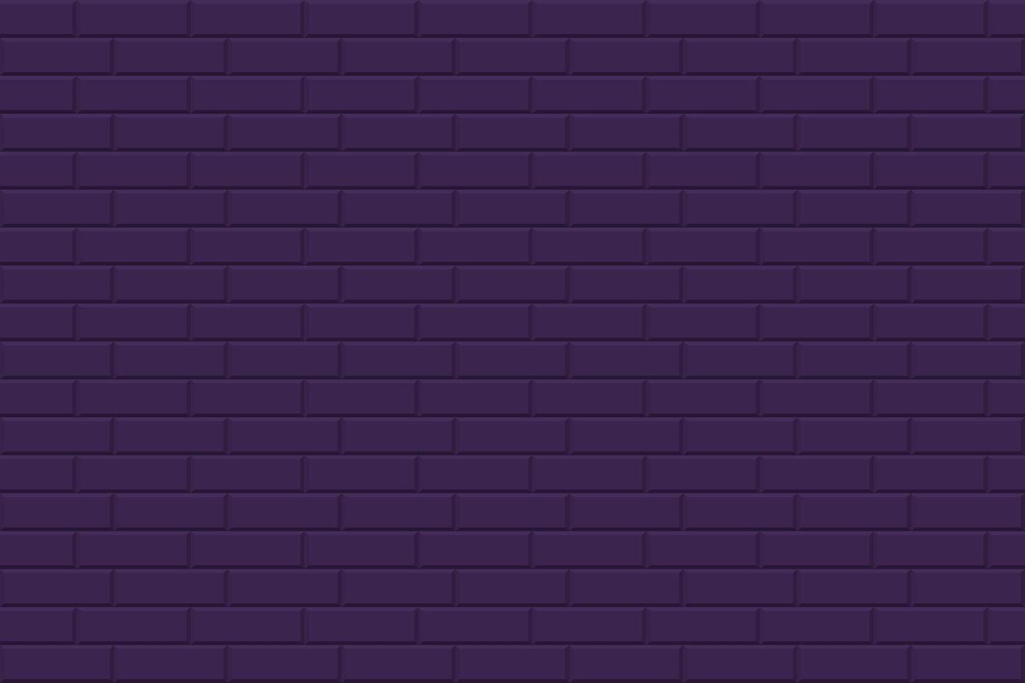 Brick wall seamless geometric pattern. Mosaic repeatable stone texture. Endless violet simple background vector