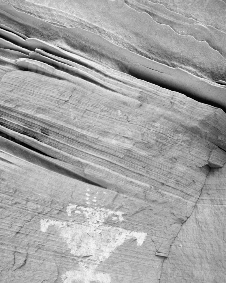 Rocks and stones close view black and white photo background