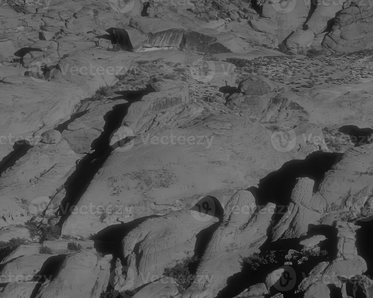 Rocks and stones close view black and white photo background