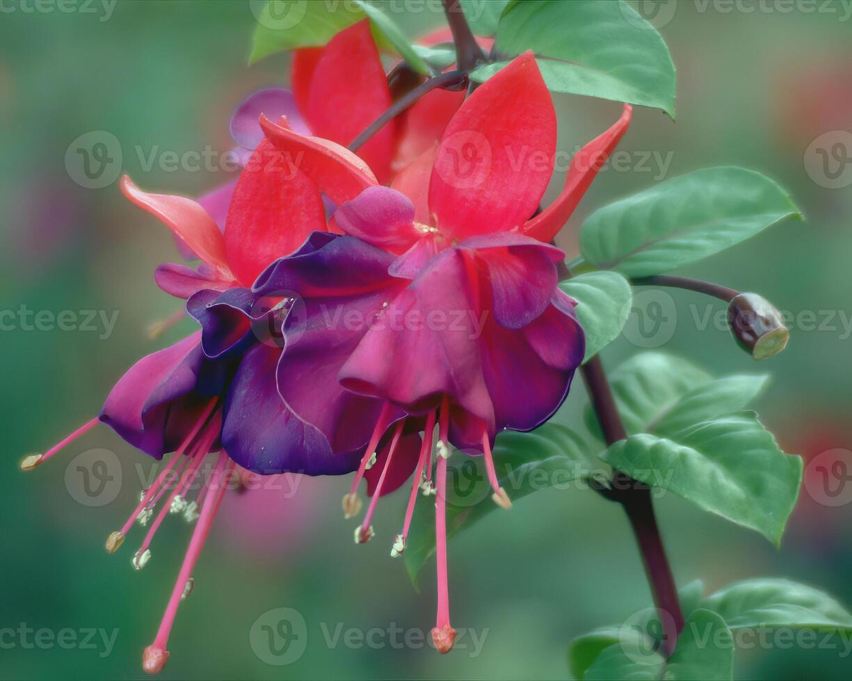Flowers background. Colorful summer flowers close view photo