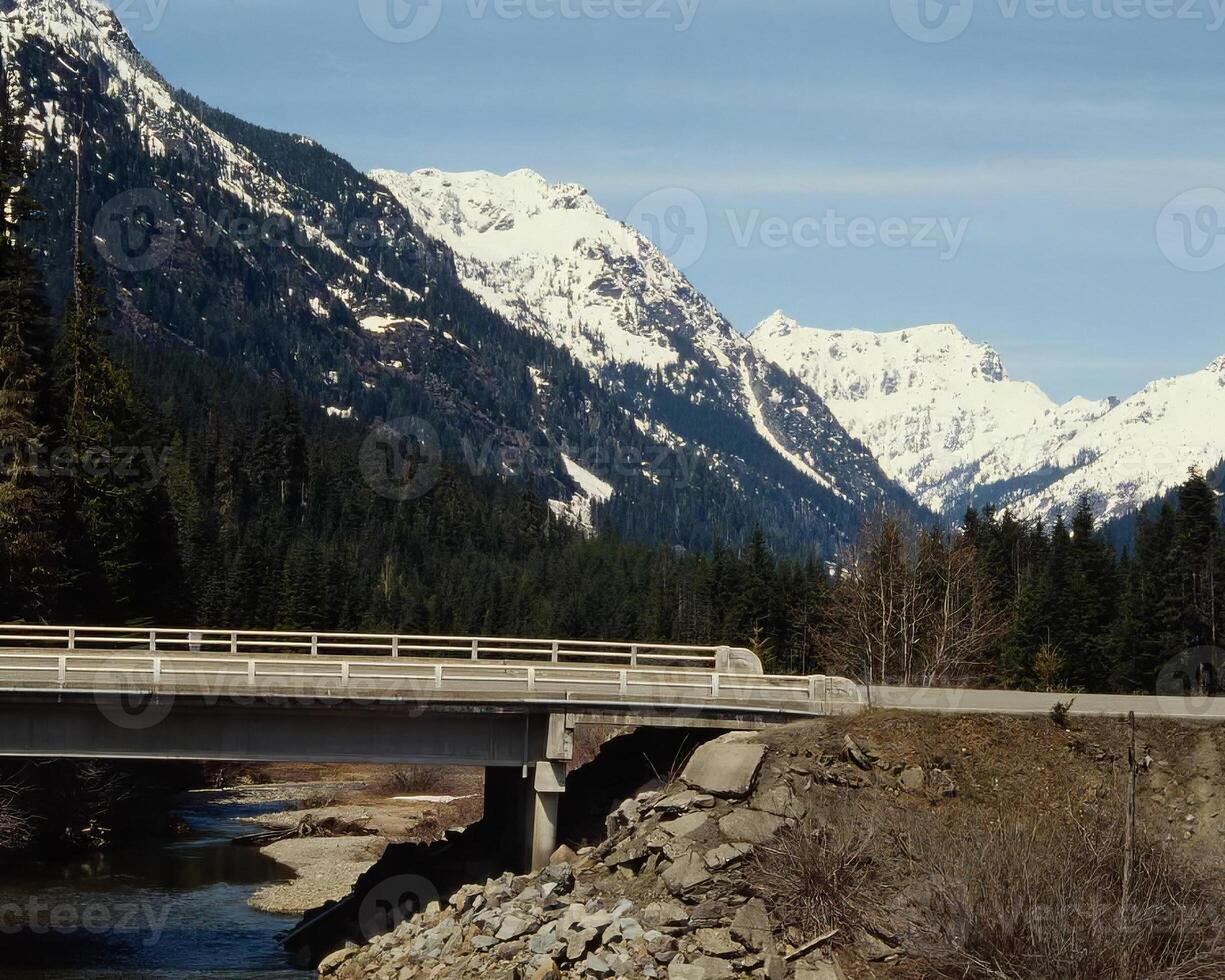 Mountains and lakes scene background, beautiful nature photo