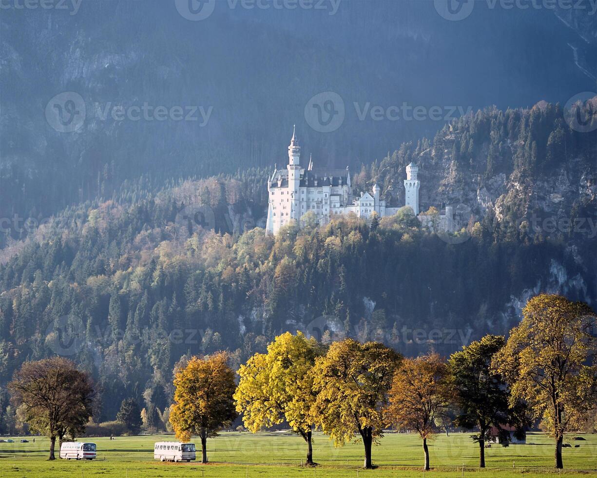German architecture, buildings in Germany background. Houses, castles and sculptures photo