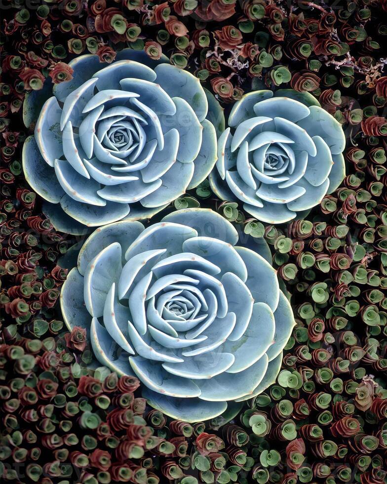 Flowers close view, natural plants background photo
