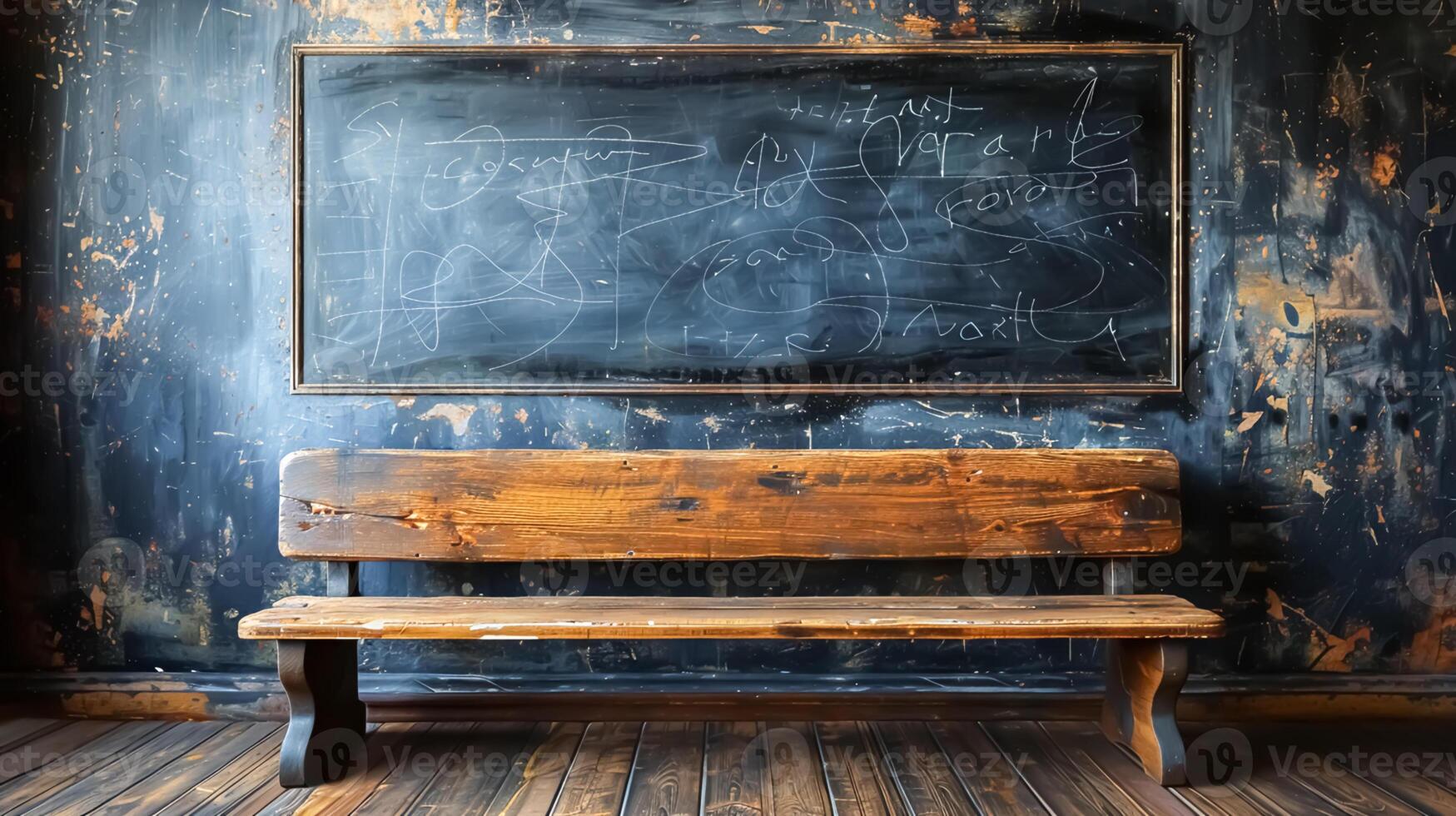 Detailed 8K Photorealistic Chalkboard Wall Texture with Subtle Chalk Marks and Smudges for Educational and Creative Environments photo