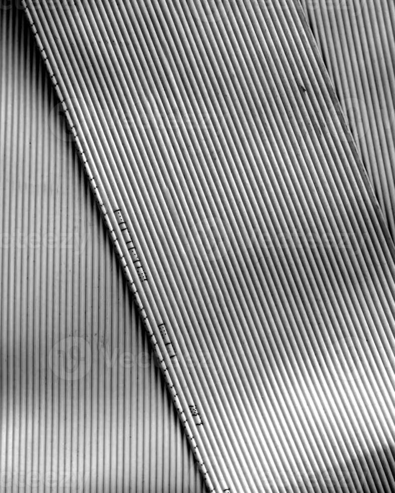 Abstract fabrics black and white background. Textile decoration close view photo