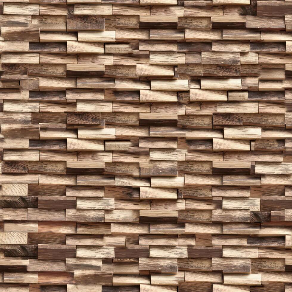 Realistic wooden cubes with the texture of natural of Wood panel background. photo