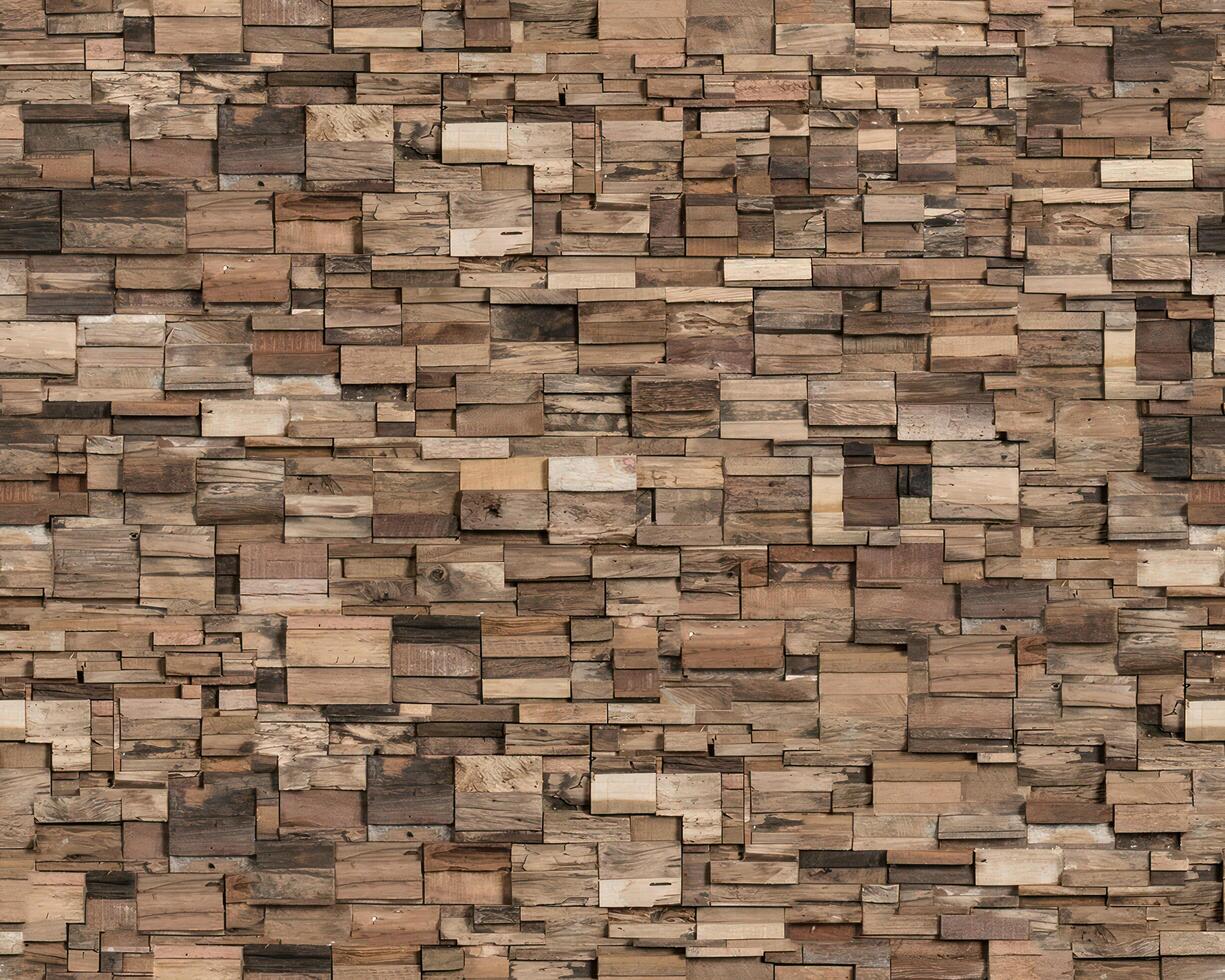 Realistic wooden cubes with the texture of natural of Wood panel background. photo