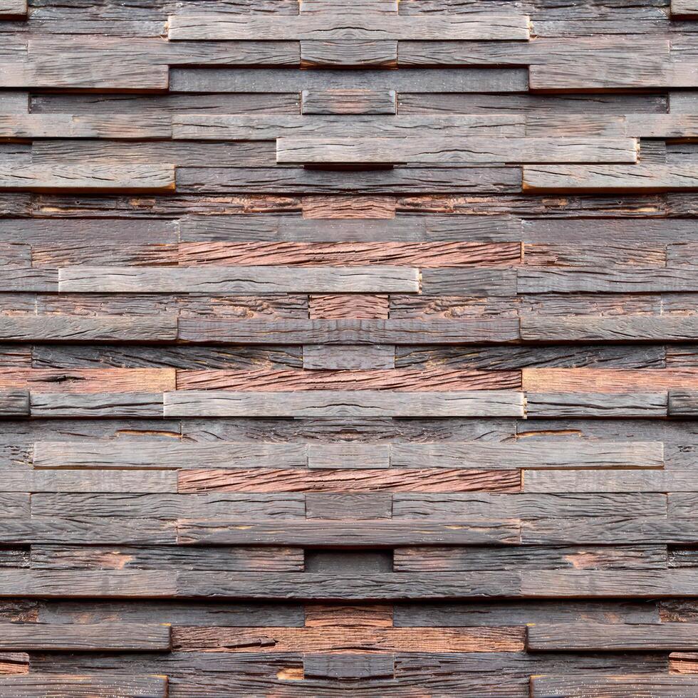 Realistic wooden cubes with the texture of natural of Wood panel background. photo