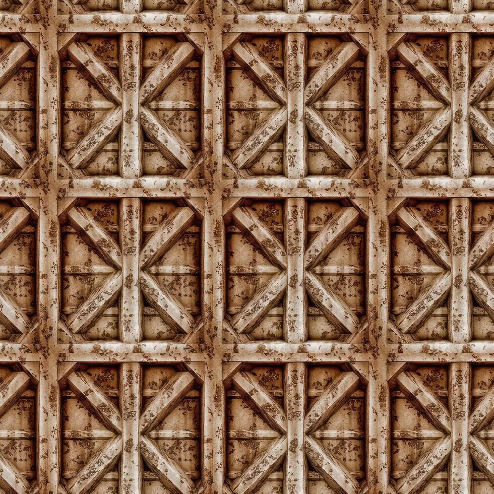 Realistic wooden cubes with the texture of natural of Wood panel background. photo