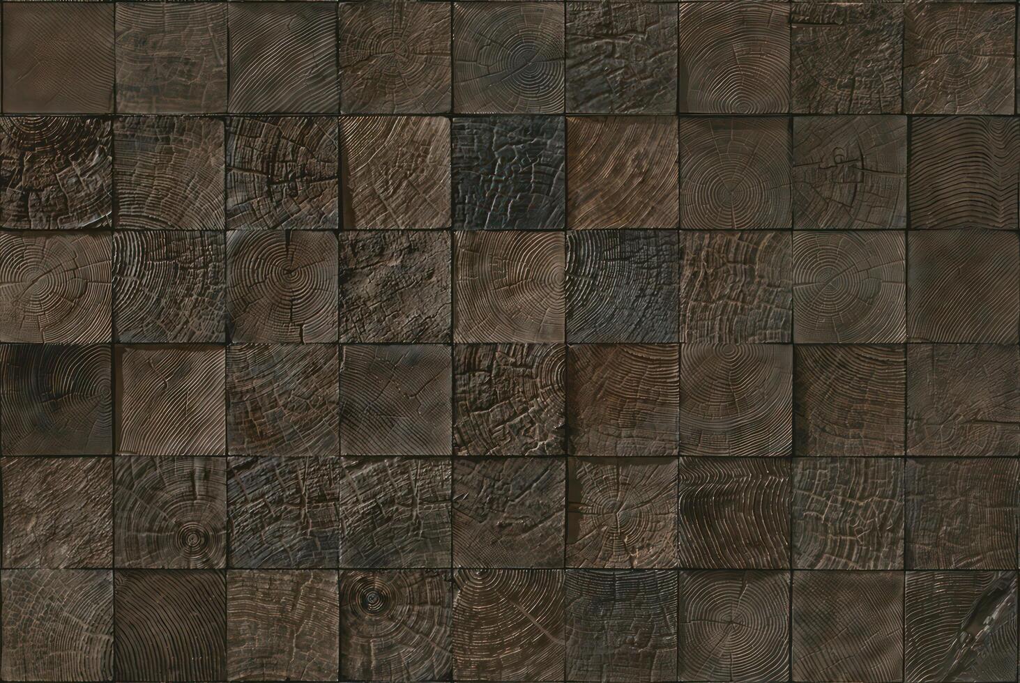 Realistic wooden cubes with the texture of natural of Wood panel background. photo