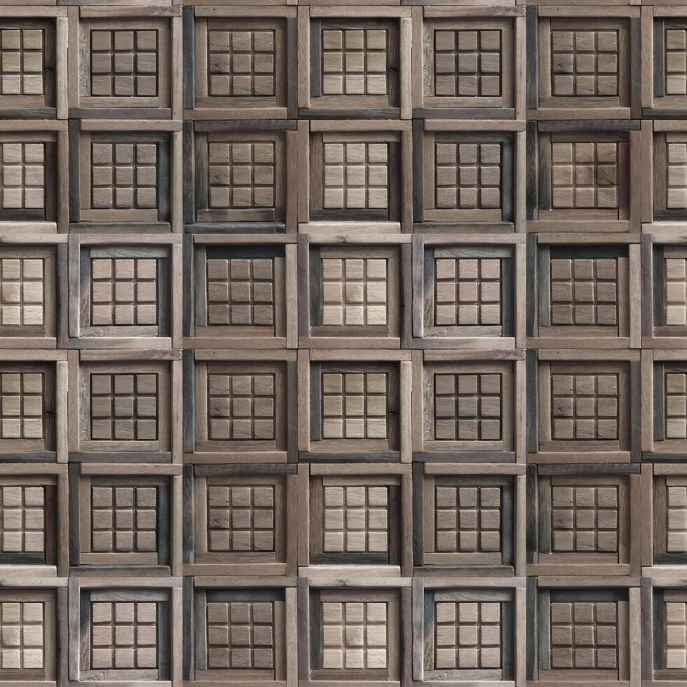 Realistic wooden cubes with the texture of natural of Wood panel background. photo