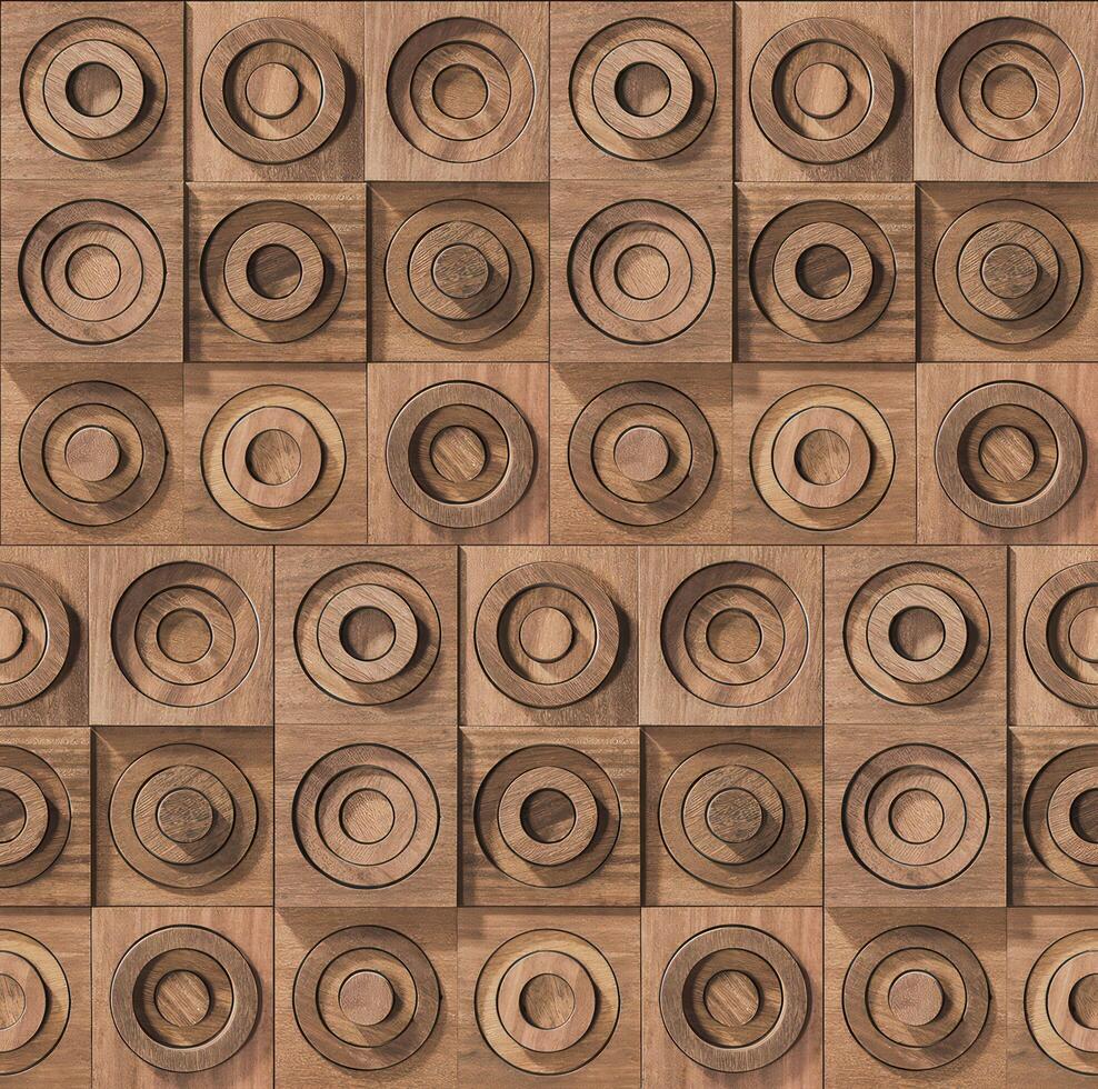 Realistic wooden cubes with the texture of natural of Wood panel background. photo