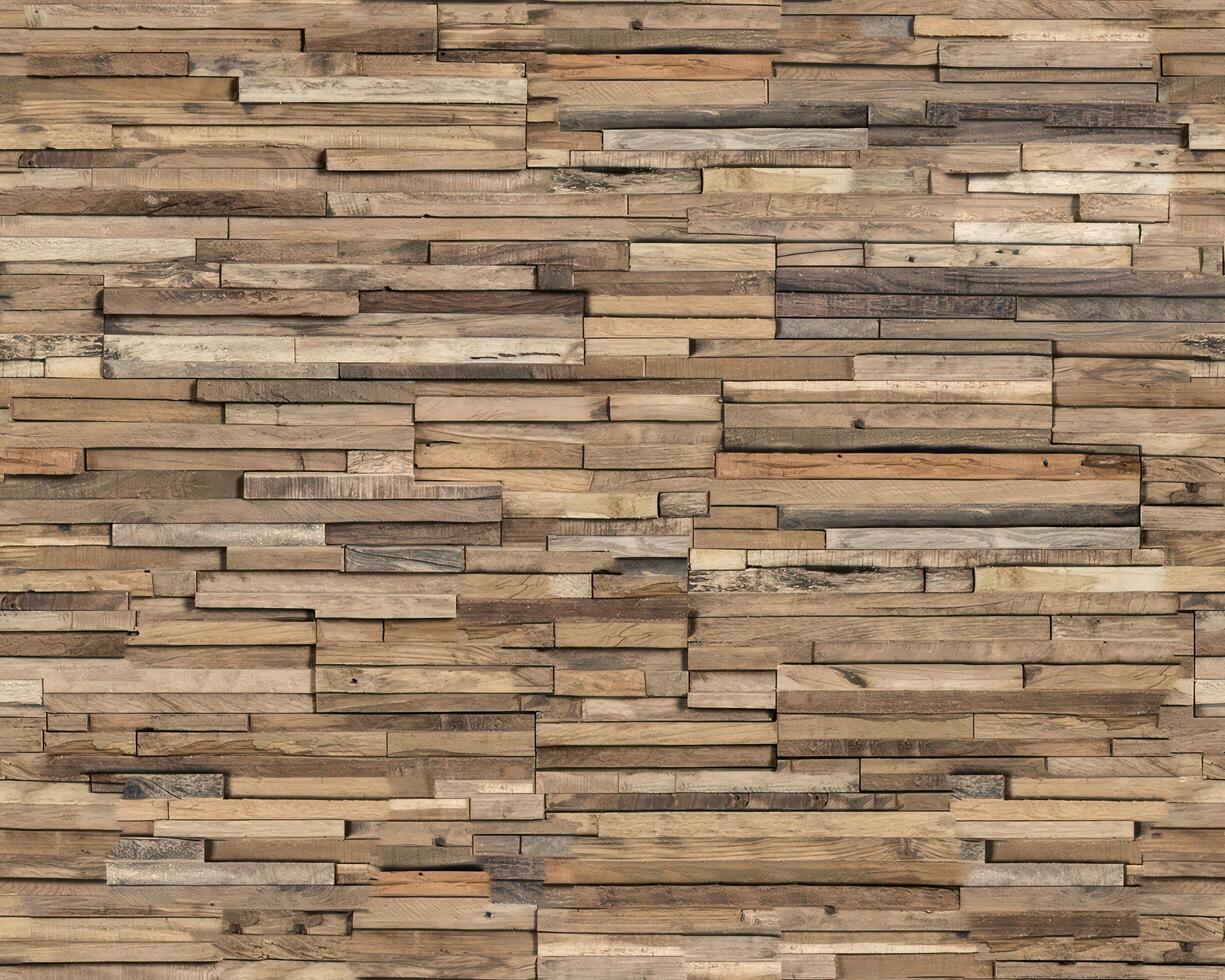 Realistic wooden cubes with the texture of natural of Wood panel background. photo