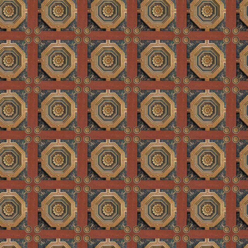 Realistic wooden cubes with the texture of natural of Wood panel background. photo