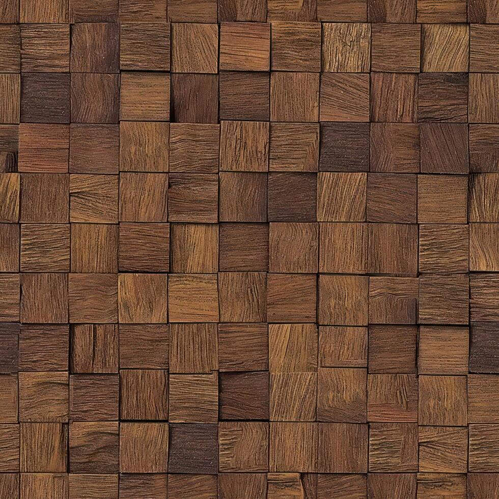 Realistic wooden cubes with the texture of natural of Wood panel background. photo