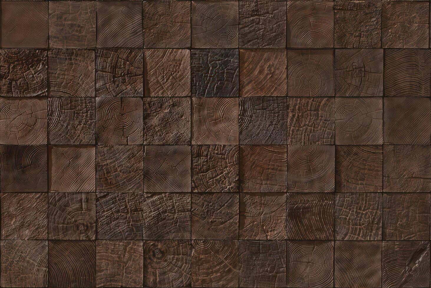 Realistic wooden cubes with the texture of natural of Wood panel background. photo