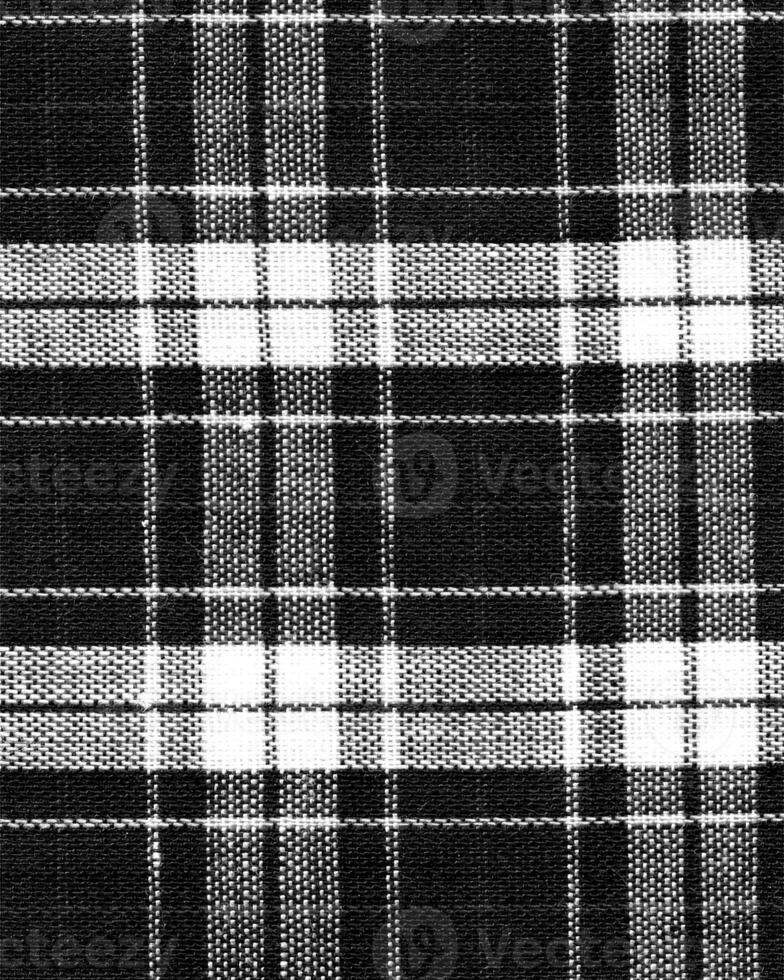 Abstract fabrics black and white background. Textile decoration close view photo
