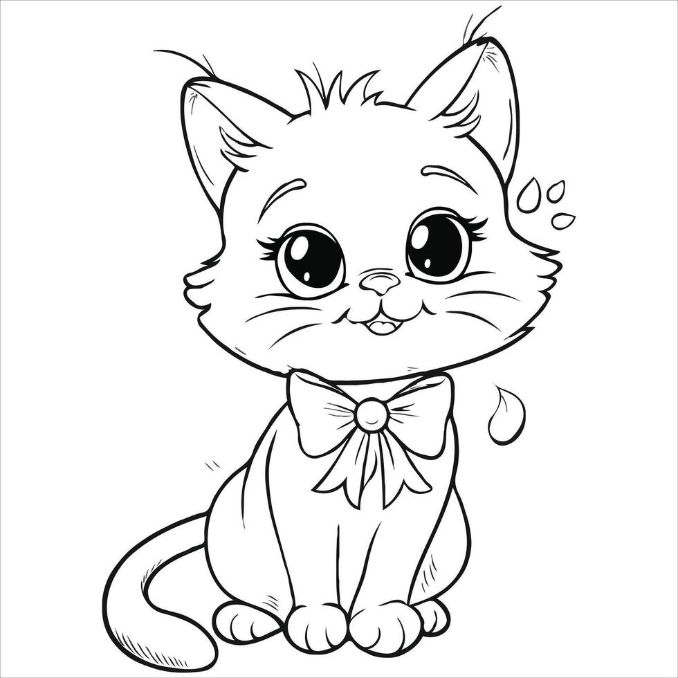 Cute Animal coloring book With KDP vector