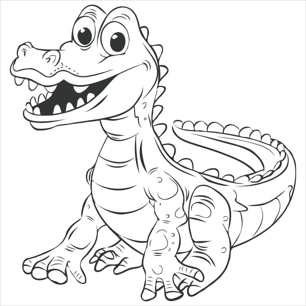 Cute Animal coloring book With KDP vector
