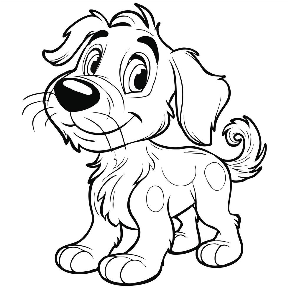 Cute Animal coloring book With KDP vector