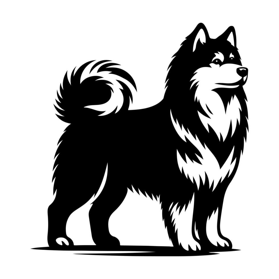 Siberian Husky vectors silhouette