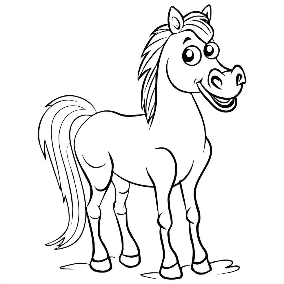 Cute Animal coloring book With KDP vector