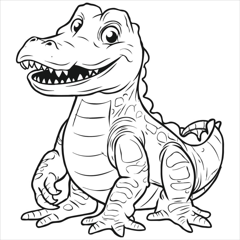 Cute Animal coloring book With KDP vector
