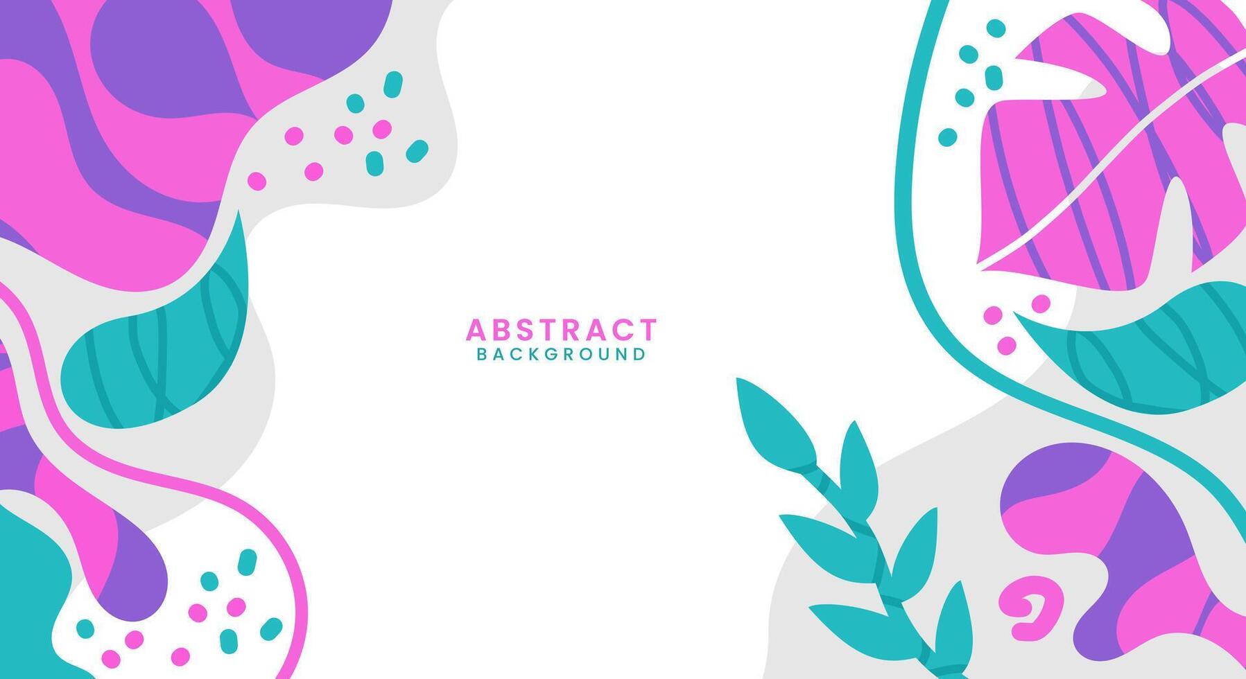Flat abstract hand drawn bakground vector