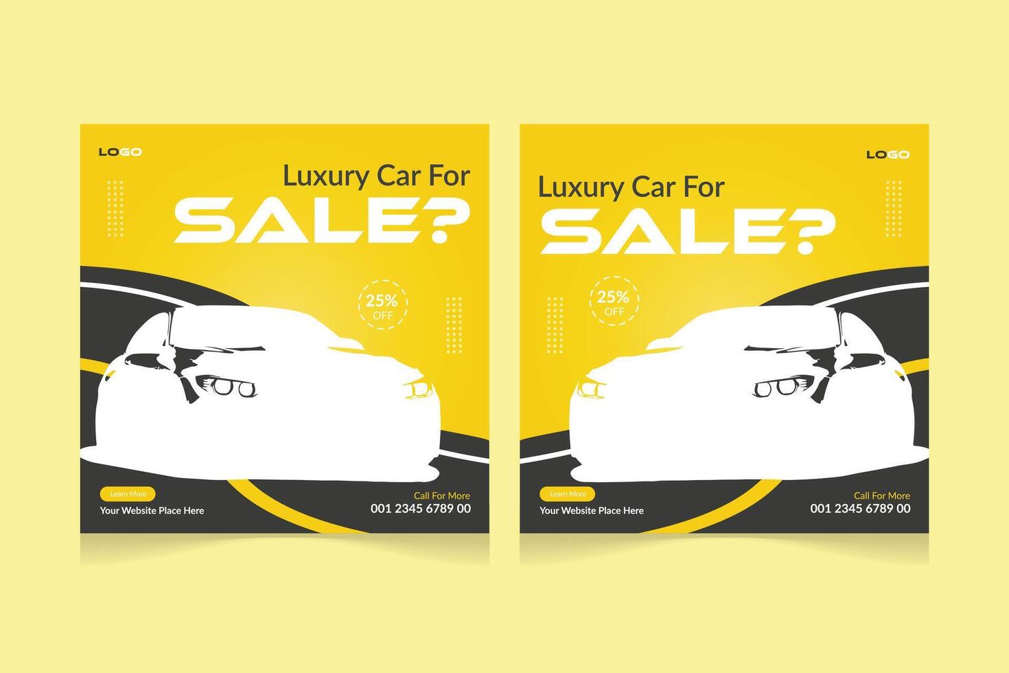 Automotive car rental banner for social media post template Car sale promotion social media post, Car ads, Car banner design template. vector