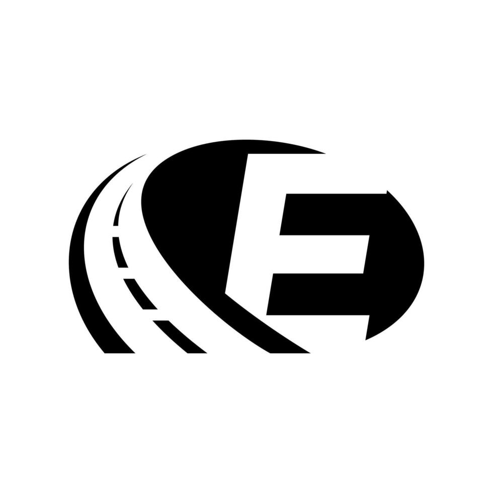 Modern Initial E Road Logo vector