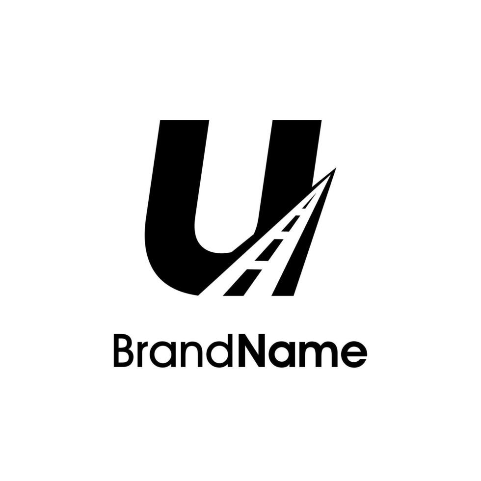 Minimalist Initial U Way Logo vector