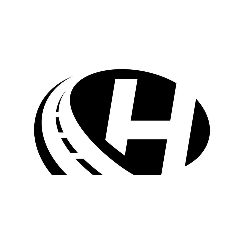 Modern Initial H Road Logo vector