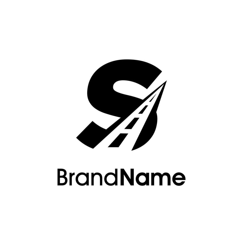 Minimalist Initial S Way Logo vector