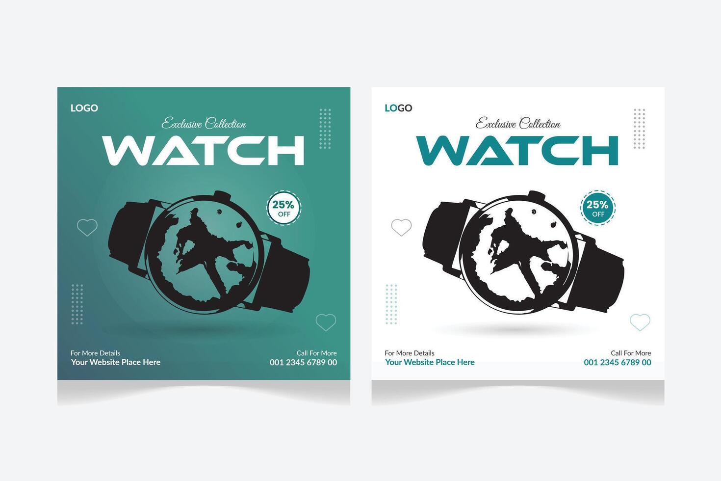 New arrival Watch , social media post template for watch , Social media Banner post. vector