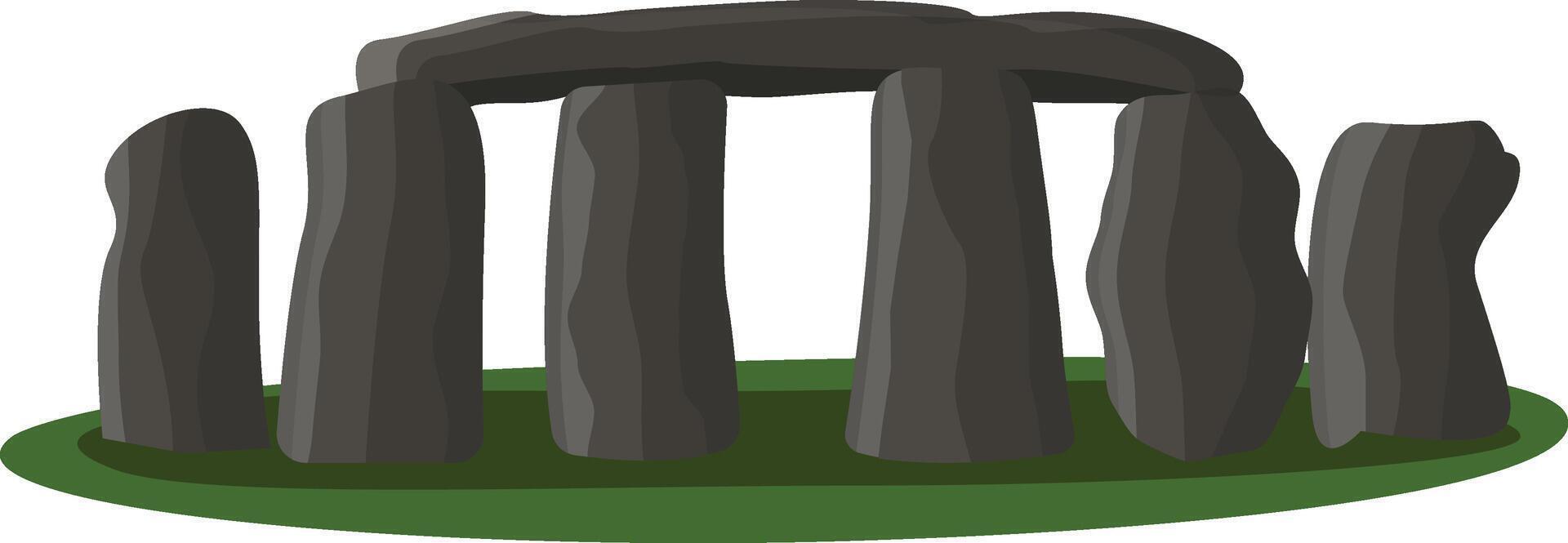 stonehenge illustration isolated on white vector