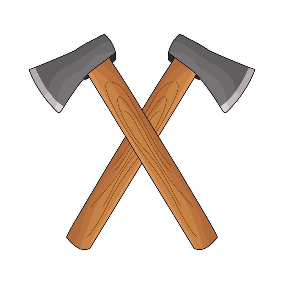 illustration of axe vector