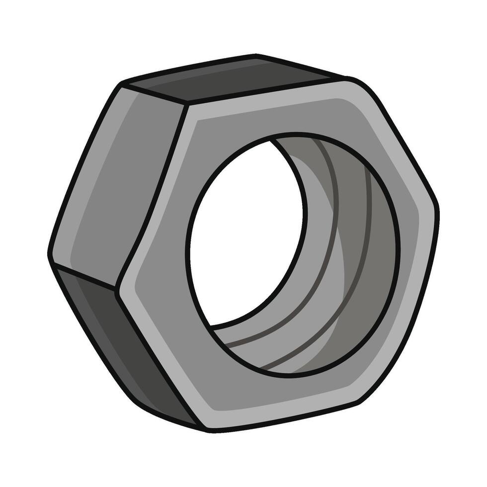 illustration of screw nut vector