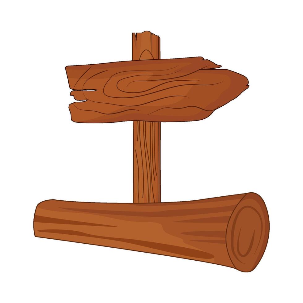 illustration of wooden arrow sign vector