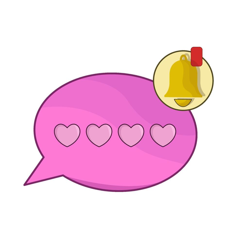 illustration of chat notification vector