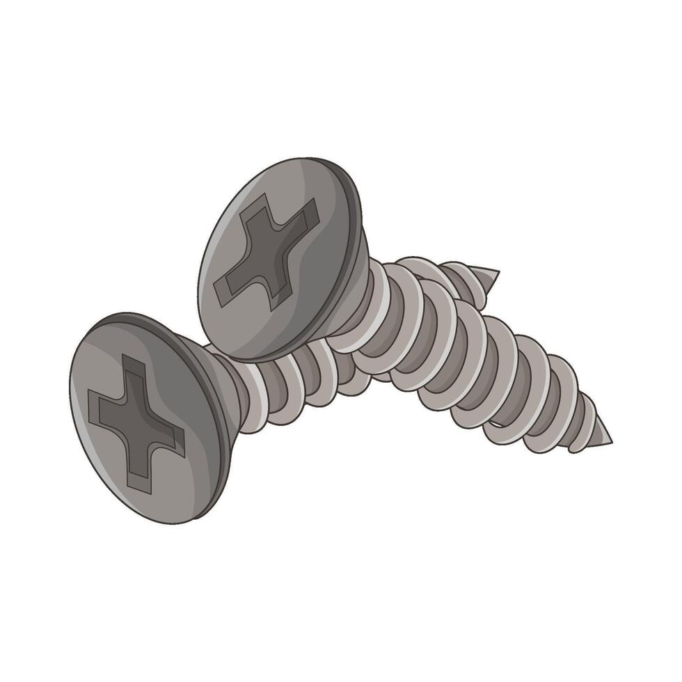 illustration of screw vector
