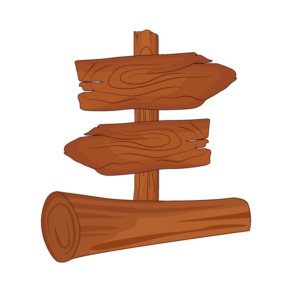 illustration of wooden arrow sign vector
