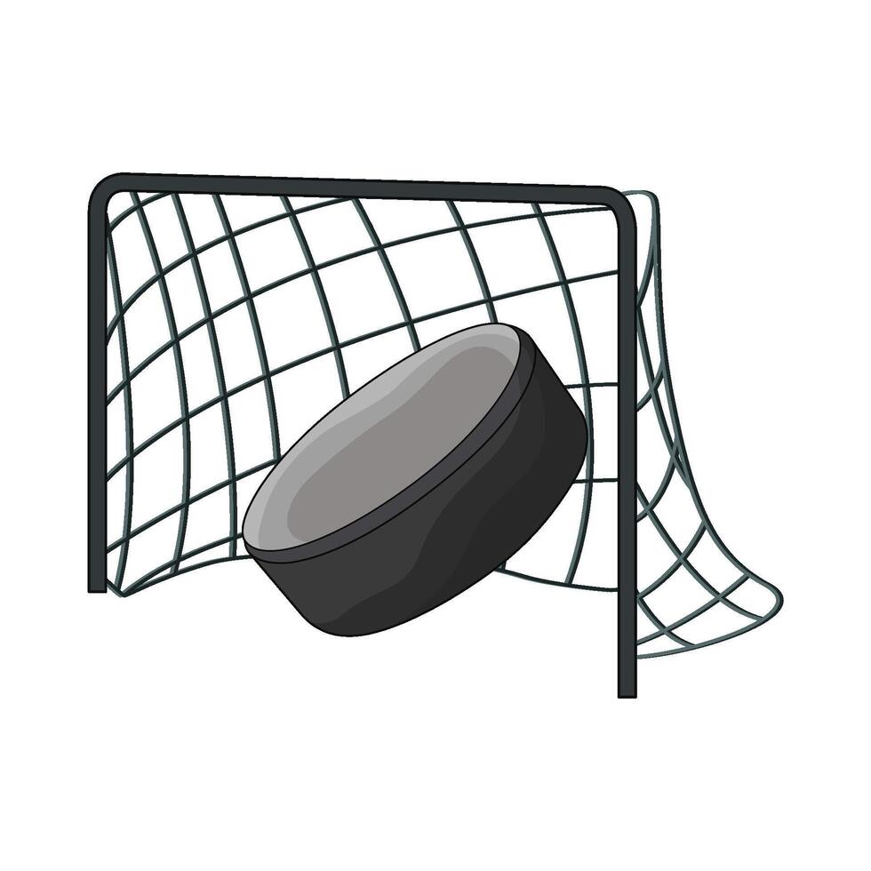 illustration of hockey goal vector